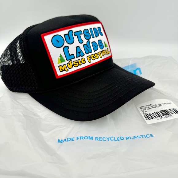 NWT Aviator Nation Outside Lands Music Festival 2024 Trucker Hat in black main image 7